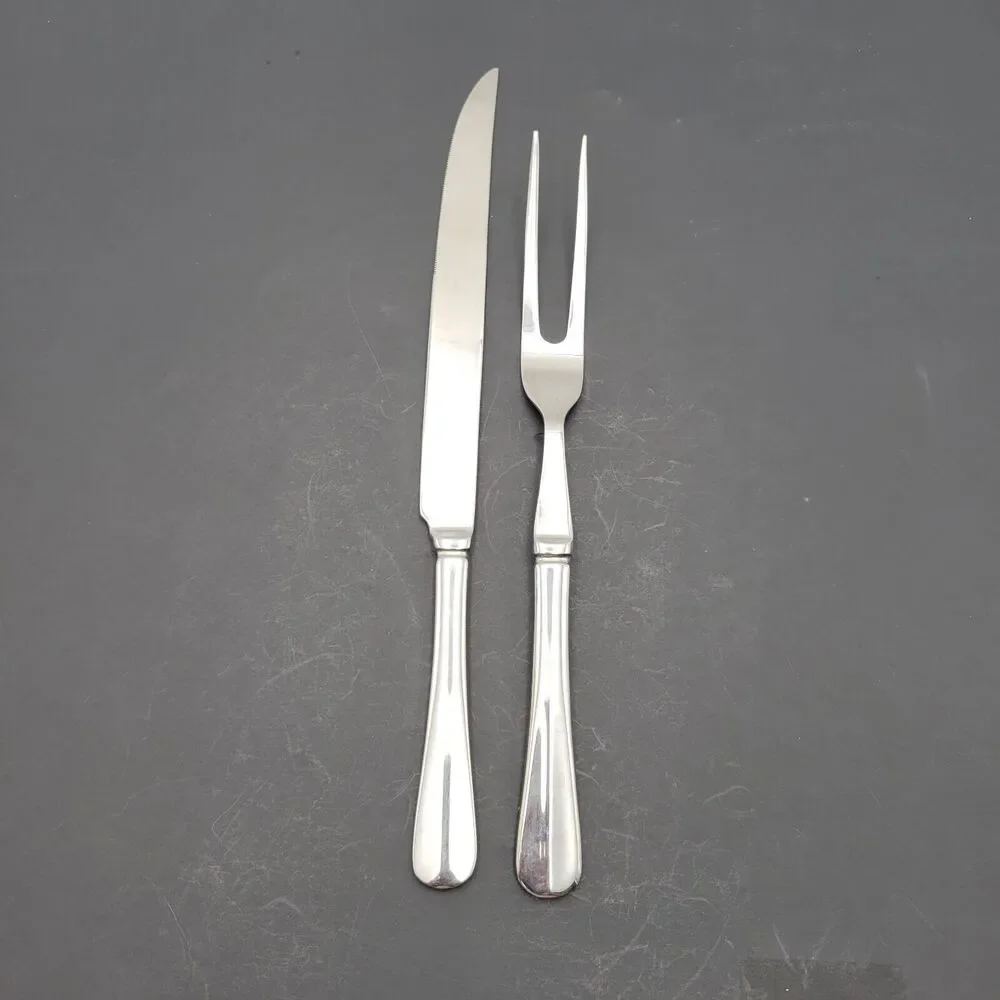 Wallace Carving set KNIFE AND MEAT FORK 18/10 Stainless Steel VTG